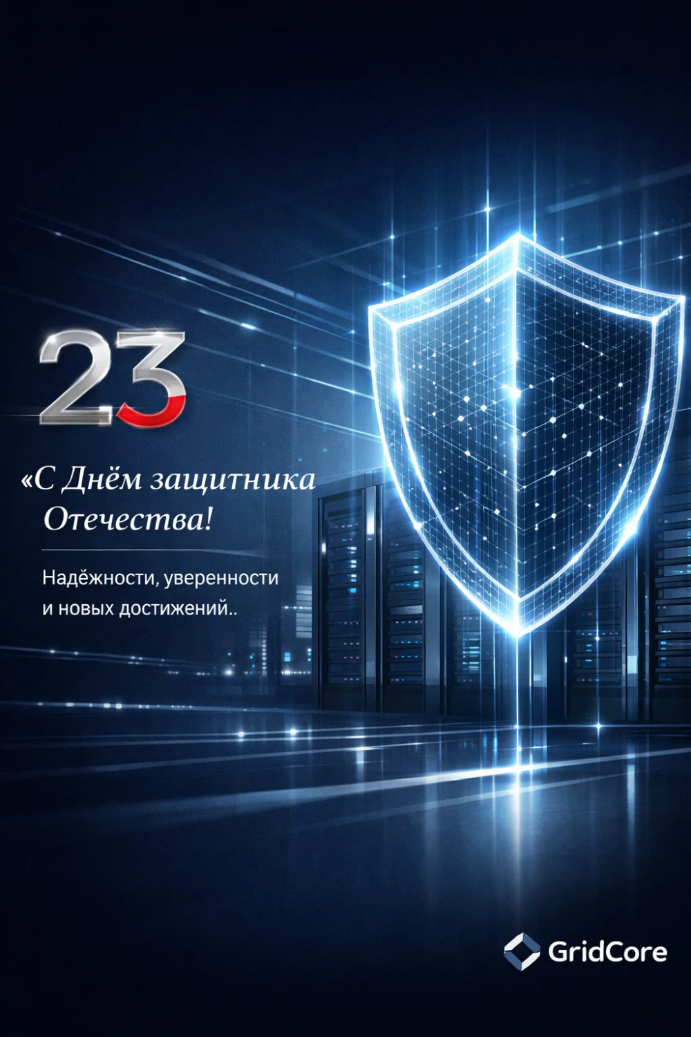 GridCore — поздравляет всех причастных с праздником защитника отечества 23 февраля GridCore — поздравляет всех причастных с праздником защитника отечества 23 февраля