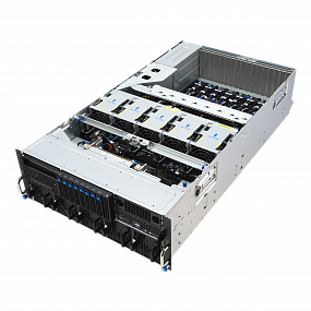 Сервер ASUS_ESC8000A-E13_2xEPYC 9575F_12x32Gb_2x960Gb u.2_2xH200 GPU_2x1GbE_4x3200W