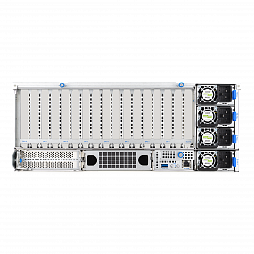 Сервер ASUS_ESC8000A-E13_2xEPYC 9575F_12x32Gb_2x960Gb u.2_2xH200 GPU_2x1GbE_4x3200W
